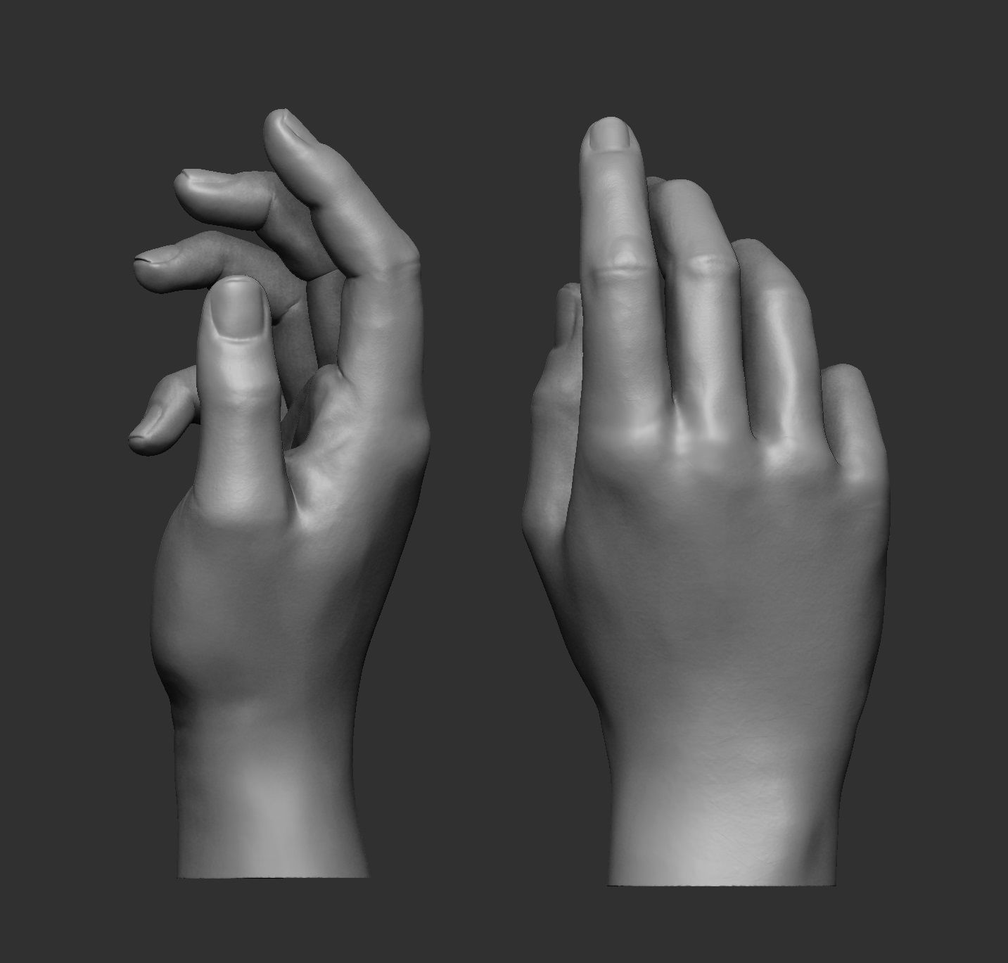 hands 3d model free